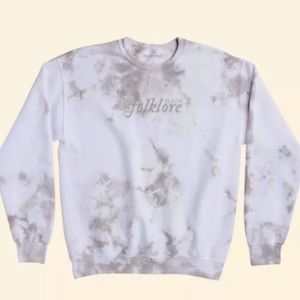 Taylor Swift Folklore album grey tiedye sweatshirt